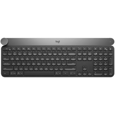 LOGITECH Wireless Keyboard CRAFT with creative input dial - BT - INTNL - US International layout "920-008504" (timbru verde 0.8 