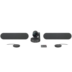 KIT conferinta LOGITECH, contine Camera Ultra-HD (4K) , Hub conectare x 2  , Difuzor x 2 , Microfon x 2, USB, negru, "960-001224