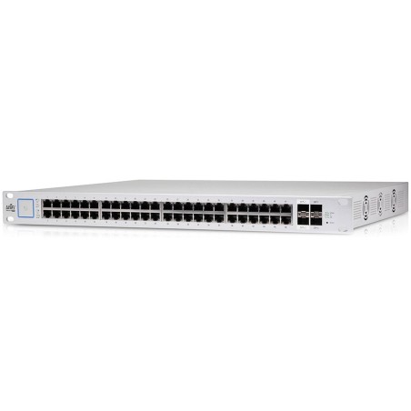 SWITCH PoE UBIQUITI, "UNIFI SWITCH 8"port Gigabit x 48, SFP SFP+ x 4, managed, rackabil, carcasa metalica, "US-48-500W" (timbru 