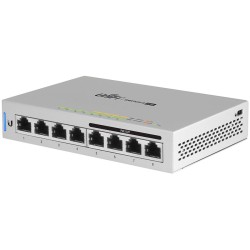 SWITCH PoE UBIQUITI, "UNIFI SWITCH 8"port Gigabit x 8, unmanaged, nerackabil, carcasa metalica, "US-8-60W-EU" (timbru verde 2 le
