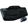 KIT wireless LOGITECH, tastatura wireless multimedia, palm rest, display LCD  + mouse wireless, 6 butoane "M705", 1 singur recei