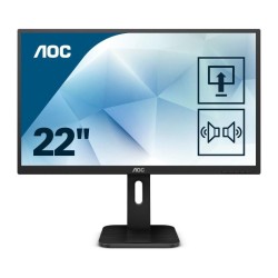 MONITOR AOC 21.5", home, office, TN, Full HD (1920 x 1080), Wide, 250 cd/mp, 2 ms, VGA, DVI, HDMI, "22P1D" (timbru verde 7 lei)