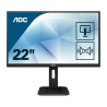 MONITOR AOC 21.5", home, office, TN, Full HD (1920 x 1080), Wide, 250 cd/mp, 2 ms, VGA, DVI, HDMI, "22P1D" (timbru verde 7 lei)