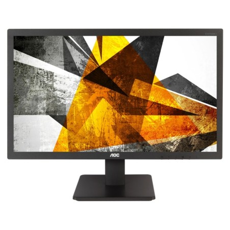 MONITOR AOC 23.6", home, office, TN, Full HD (1920 x 1080), Wide, 250 cd/mp, 1 ms, VGA, HDMI, DisplayPort, "E2475SWQE" (timbru v
