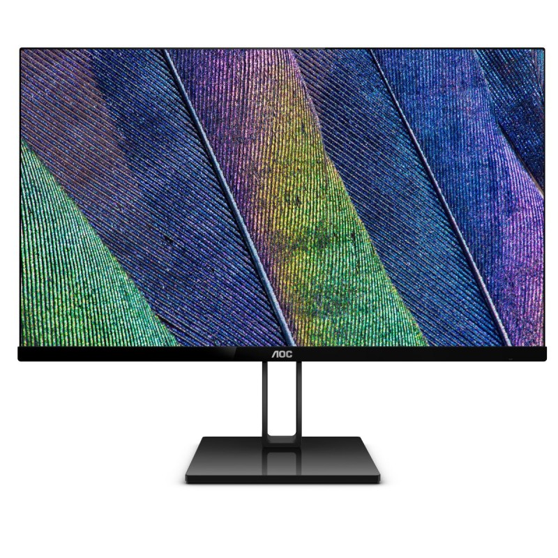 MONITOR AOC 23.8" gaming, IPS, Full HD (1920 x 1080), Wide, 250 cd/mp, 5 ms, HDMI, DisplayPort, "24V2Q" (timbru verde 7 lei)