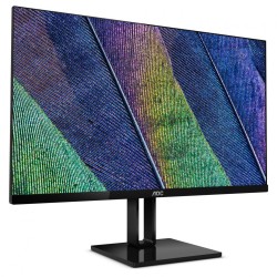 MONITOR AOC 23.8" gaming, IPS, Full HD (1920 x 1080), Wide, 250 cd/mp, 5 ms, HDMI, DisplayPort, "24V2Q" (timbru verde 7 lei)