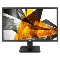 MONITOR AOC 23.6" gaming, TN, Full HD (1920 x 1080), Wide, 250 cd/mp, 1 ms, VGA, DVI, HDMI, "E2475SWJ" (timbru verde 7 lei)