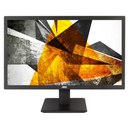 MONITOR AOC 23.6" gaming, TN, Full HD (1920 x 1080), Wide, 250 cd/mp, 1 ms, VGA, DVI, HDMI, "E2475SWJ" (timbru verde 7 lei)