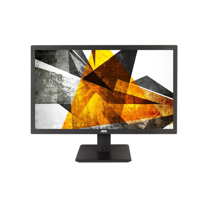 MONITOR AOC 23.6" gaming, TN, Full HD (1920 x 1080), Wide, 250 cd/mp, 1 ms, VGA, DVI, HDMI, "E2475SWJ" (timbru verde 7 lei)