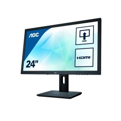 MONITOR AOC 24" gaming, TN, Full HD (1920 x 1080), Wide, 250 cd/mp, 2 ms, VGA, DVI, HDMI, "E2475PWJ" (timbru verde 7 lei)