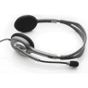 CASTI Logitech, "H110", cu fir, standard, utilizare multimedia, call center, microfon pe brat, conectare prin Jack 3.5 mm x 2, g