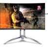 MONITOR AOC 27" gaming, VA, WQHD (2560 x 1440), Wide, curbat, 400 cd/mp, 1 ms, VGA, HDMI x 2, DisplayPort x 2, "AG273QCX" (timbr