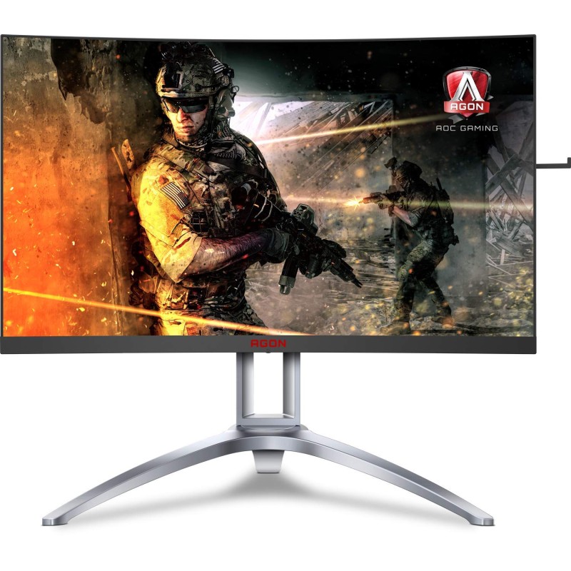 MONITOR AOC 27" gaming, VA, WQHD (2560 x 1440), Wide, curbat, 400 cd/mp, 1 ms, VGA, HDMI x 2, DisplayPort x 2, "AG273QCX" (timbr