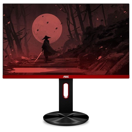 MONITOR AOC 24.5" gaming, TN, Full HD (1920 x 1080), Wide, 400 cd/mp, 1 ms, VGA, HDMI x 2, DisplayPort, "G2590PX" (timbru verde 