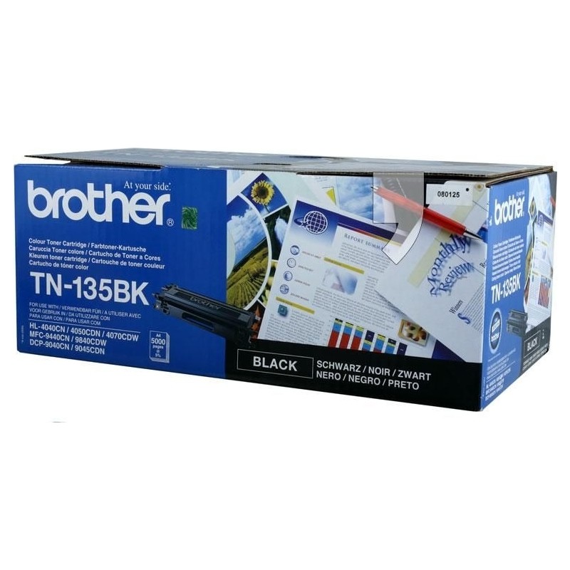 Toner Original Brother Black, TN135BK, pentru MFC-9440|9450|9840|9040|HL-4070|4040|4050, 5K,"TN135BK"