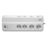 PRELUNGITOR APC, Schuko x 8, conectare prin Schuko (T), cablu 2 m, 10 A, protectie supratensiune, alb, "PM8-GR" (timbru verde 0.