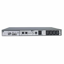 UPS APC, "Smart-UPS", Line Int. cu management, tower, rack, 450VA/280W, AVR, IEC x 4, 1 x baterie RBC18, display LCD, back-up 11