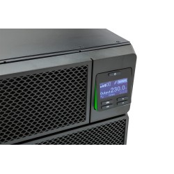 UPS APC, "Smart-UPS SRT", Online cu sinusoida pura, rack, 10000VA/10000W, AVR, IEC x 10, 1 x baterie APCRBC140, display LCD, bac