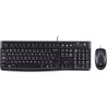 KIT wired LOGITECH USB, tastatura + mouse optic 1000dpi, 3 butoane "B110", black, "MK120" "920-002563"  (timbru verde 0.8 lei)