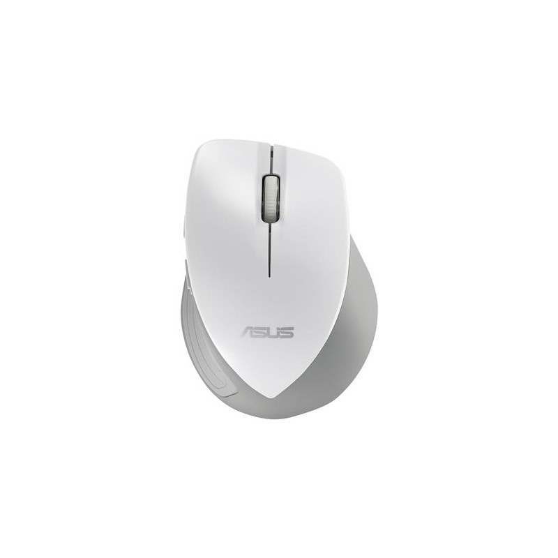 MOUSE ASUS PC sau NB, wireless, 2.4 GHz, optic, 1600 dpi, butoane/scroll 5/1, alb, "90XB0090-BMU050" (include timbru verde 0.1 l