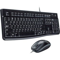 KIT wired LOGITECH USB, tastatura + mouse optic 1000dpi, 3 butoane "B110", black, "MK120" "920-002563"  (timbru verde 0.8 lei)
