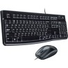 KIT wired LOGITECH USB, tastatura + mouse optic 1000dpi, 3 butoane "B110", black, "MK120" "920-002563"  (timbru verde 0.8 lei)