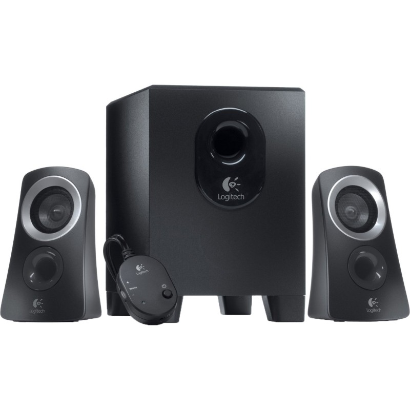 BOXE LOGITECH 2.1, RMS:  25W (2 x 5W, 15W), telecomanda pe fir, black, "Z313" "980-000413" (timbru verde 2.00 lei)