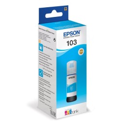 Cartus Cerneala Original Epson Cyan, nr.103, pentru L1110|L3110|L3110|L3150|L3151|L3156|L3160|L5190|L3210|L3250|L3260, 65ml, inc