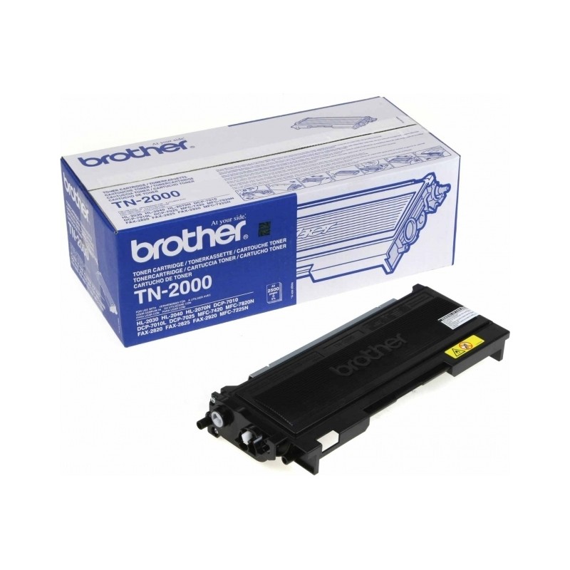 Toner Original Brother Black, TN2000, pentru HL-2030|2040|2070|DCP-7010|MFC-7420|7820|Fax-2820|2920, 2.5K,"TN2000"