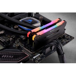Memorie DDR Corsair - gaming DDR4 16 GB, frecventa 3000 MHz, 8 GB x 2 module, radiator, iluminare RGB, "CMW16GX4M2C3000C15"