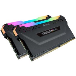 Memorie DDR Corsair DDR4 16 GB, frecventa 3200 MHz, 8 GB x 2 module, radiator, iluminare RGB, "CMW16GX4M2C3200C16"