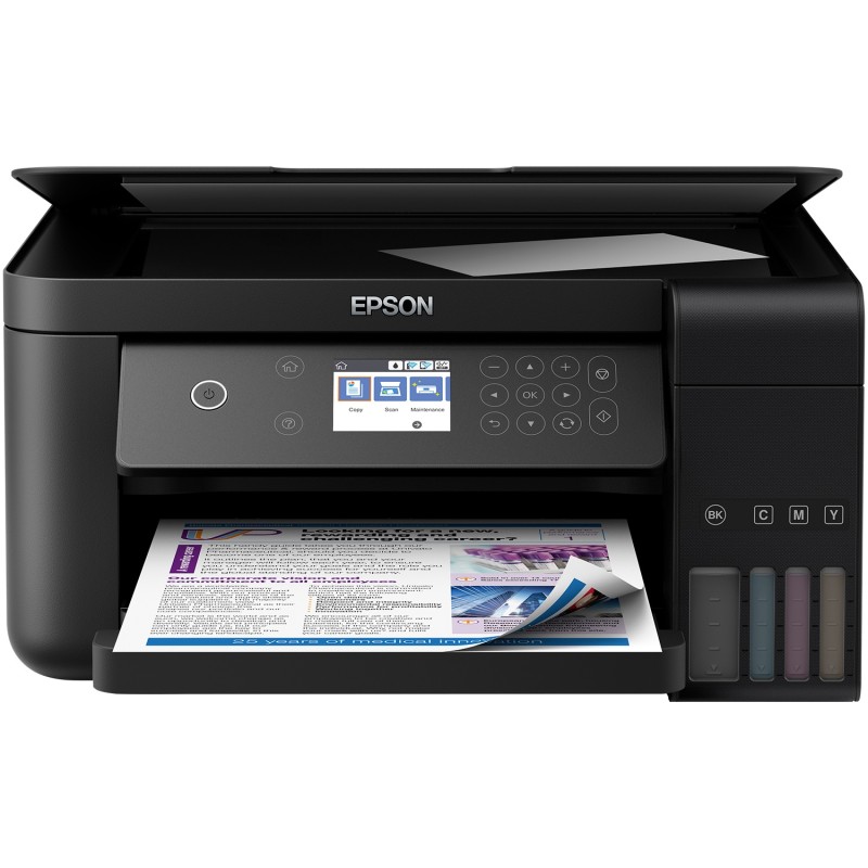 Multifunctional Inkjet CISS Color Epson L6160, A4, Functii:Impr|Scan|Cop,Viteza Print Mono:33 ppm,Viteza Print color:20 ppm,Cone