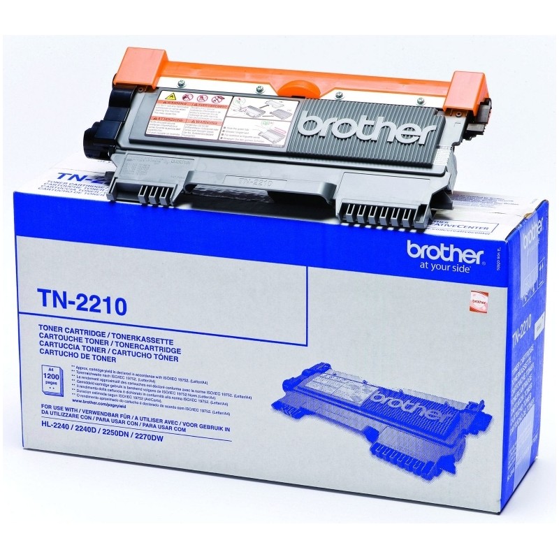 Toner Original Brother Black, TN2210, pentru HL-2240|2250|DCP-7060|7065|7070|MFC-7360|7460|Fax-2845, 1.2K,"TN2210"