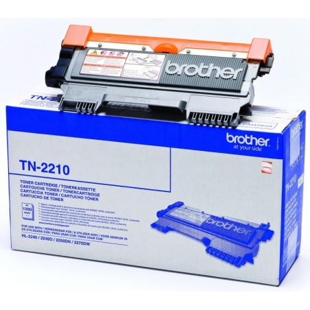 Toner Original Brother Black, TN2210, pentru HL-2240|2250|DCP-7060|7065|7070|MFC-7360|7460|Fax-2845, 1.2K,"TN2210"