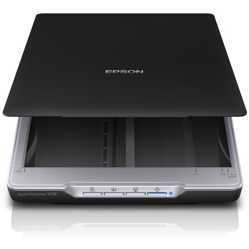 SCANNER  EPSON Perfection V19,A4,flatbed, rez. op 4800x9600dpi, senzor CIS, software:Epson Copy Utility,Epson Document Capture P