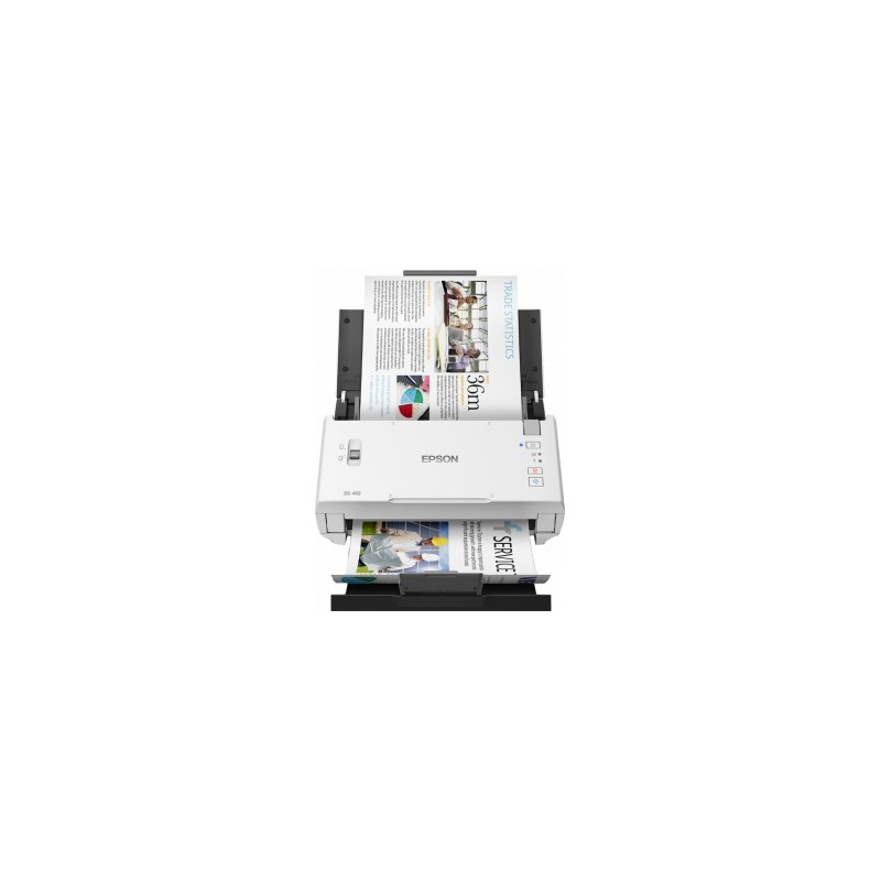 SCANNER  EPSON DS-410, A4, tip sheetfed, viteza scanare: 52 ipm alb-negru si color, rez. optica 600x600dpi, ADF Single Pass 50 p