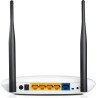 ROUTER TP-LINK wireless  300Mbps, 4 porturi 10/100Mbps, 2 antene externe, Atheros, 2T2R "TL-WR841N" (timbru verde 0.8 lei)
