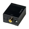 CONVERTOR audio LOGILINK, intrare: 1 x Toslink, 1 x Coaxial, iesire: 2 x RCA, 1 x 3.5mm jack, 24-bit, 96KHz, alimentator extern 