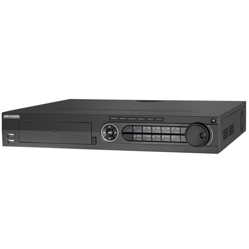 DVR HIKVISION, 32 canale, Rackabil, cap max 10 TB de fiecare HDD, porturi HDMI|VGA RCA Retea RJ45 USB 2.0|USB 3.0|Alarm In|Alarm