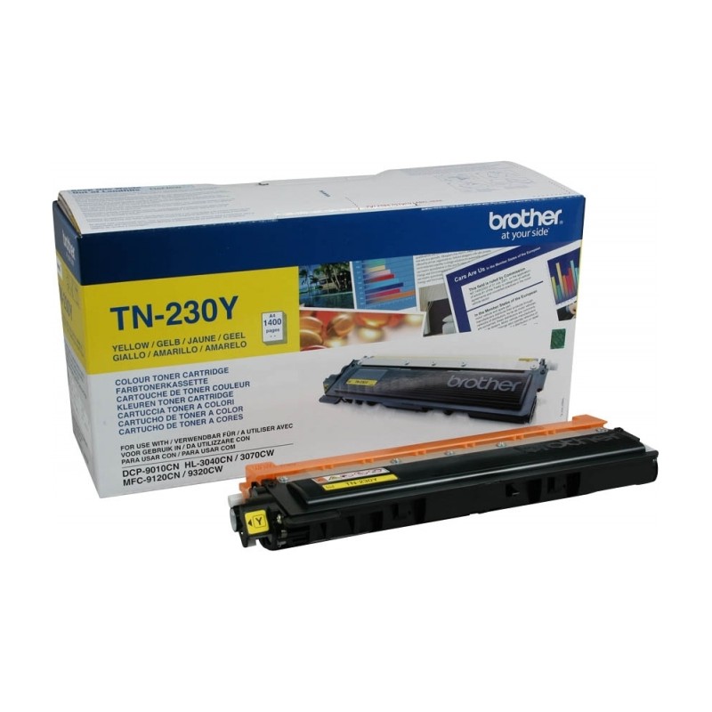Toner Original Brother Yellow, TN230Y, pentru HL-3040|3070|DCP-9010|MFC-9120|9320, 1.4K,"TN230Y"