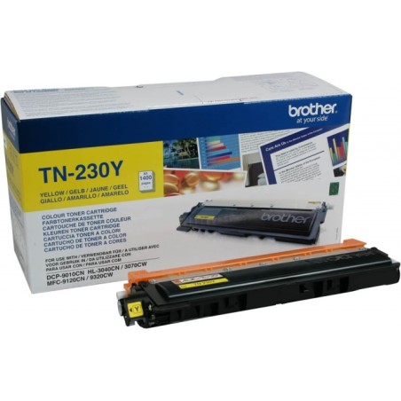 Toner Original Brother Yellow, TN230Y, pentru HL-3040|3070|DCP-9010|MFC-9120|9320, 1.4K,"TN230Y"
