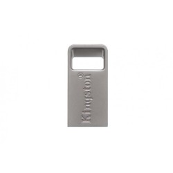 MEMORIE USB 3.1 KINGSTON 128 GB, profil mic, carcasa metalic, argintiu, "DTMC3/128GB" (timbru verde 0.03 lei)