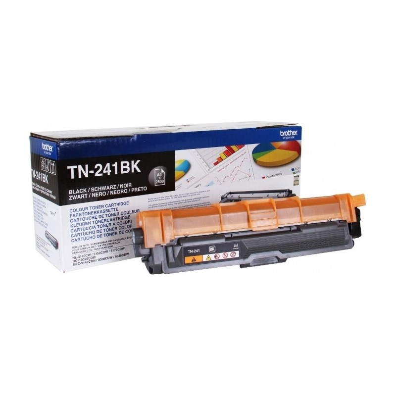 Toner Original Brother Black, TN241BK, pentru HL-3140|3150|3170|DCP-9010|9015|9020|9140|9330|9340, 2.5K,"TN241BK"