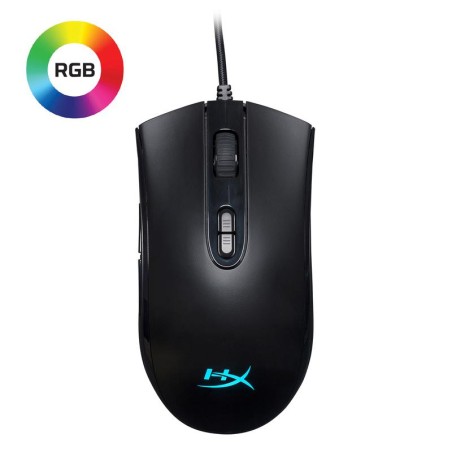 MOUSE KINGSTON, "Pulsefire Core", gaming, cu fir, USB, optic, 6200 dpi, butoane/scroll 7/1, iluminare, butoane programabile, neg