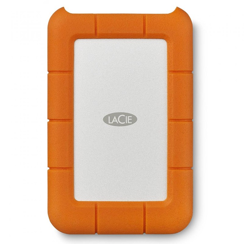 HDD extern LACIE 2 TB, Rugged, 2.5 inch, USB 3.0, portocaliu/ argintiu, "STFR2000800" (timbru verde 0.8 lei)