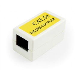CUPLA RJ-45 GEMBIRD pt. cablu UTP, Cat5e, RJ-45 (M) x 2, plastic, 1 buc, "NCA-LC5E-001"