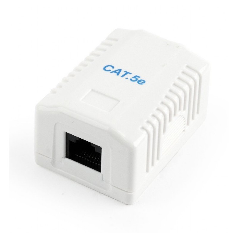 PRIZA RJ-45 aplicabila cu 1 iesire GEMBIRD pt. cablu UTP, Cat5e, Krone (LSA) | RJ-45 (M), plastic, 1 buc, "NCAC-1U5E-01"