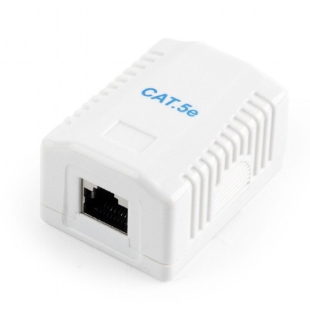 PRIZA RJ-45 cu 1 iesire, GEMBIRD pt. cablu FTP, Cat5e, conector Krone (LSA) la RJ-45 (M), ecranat, plastic, 1 buc.,  "NCAC-1F5E-