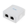 PRIZA RJ45 GEMBIRD Cat5e. pt. FTP, 2 x RJ45, include kit montare, white, "NCAC-2F5E-01"