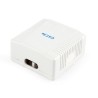 PRIZA RJ45 GEMBIRD Cat5e. pt. FTP, 2 x RJ45, include kit montare, white, "NCAC-2F5E-01"